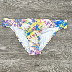 NWT - Jessica Simpson Tie Dye Stretch Lined Hipster Swimsuit Bottom - Sz Medium